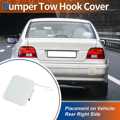 Rear Tow Hook Cover for BMW 525i 528i 530i 540i White