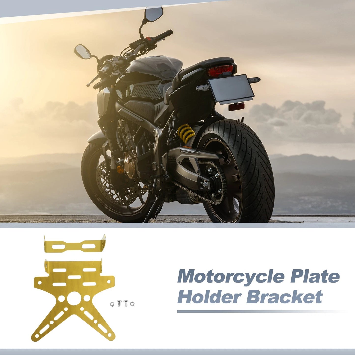 Plate Mount / 26×10 mm / Aluminum Alloy Yellow Hole for Make Model