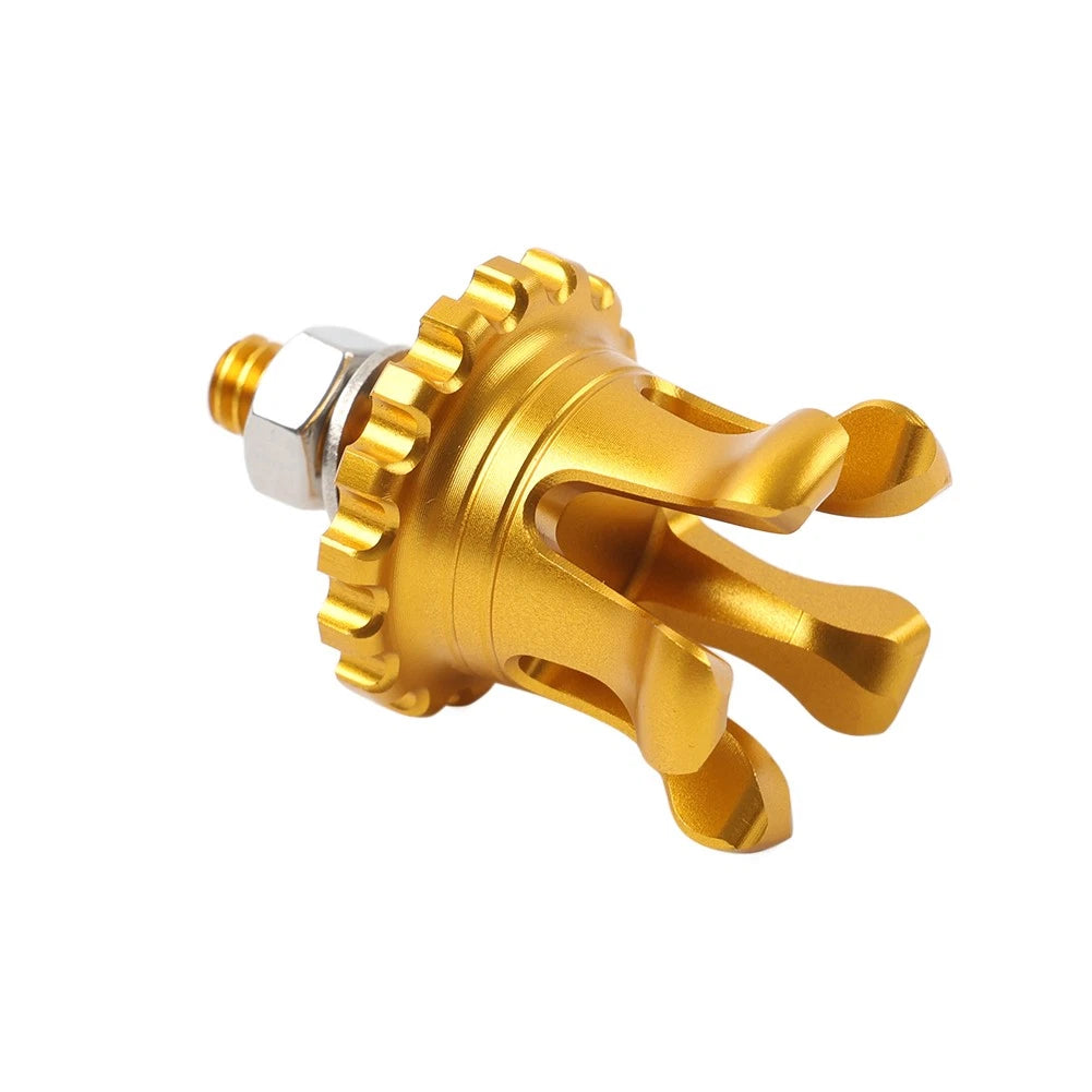 Gold Crown Rear Mudguard Seat Bolt Nut for Harley Touring Dyna (1996-Present)
