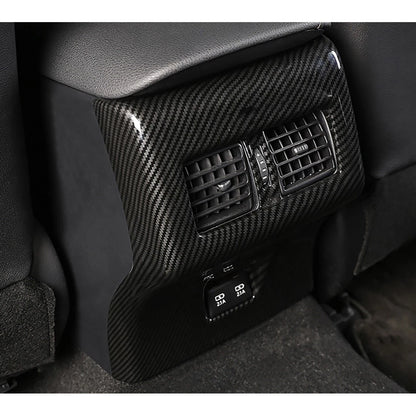 Carbon Fiber ABS Armrest Rear Vent Outlet Cover for Toyota Camry (2018-2020)