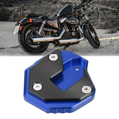 Motorcycle Kickstand Pad  Black Blue for SUZUKI Hayabusa GSX1300R (2008-2023)