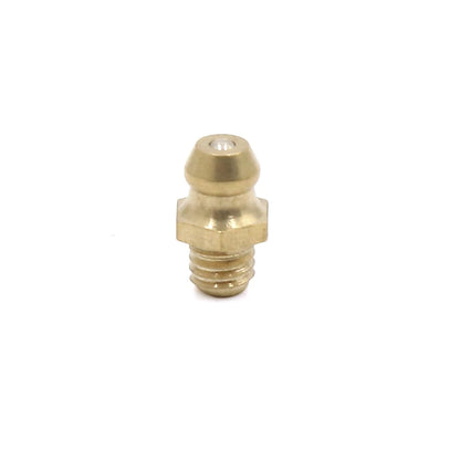 10 x M6 x 1 Brass Thread Straight Grease Nipple Fitting for Car Motorcycle