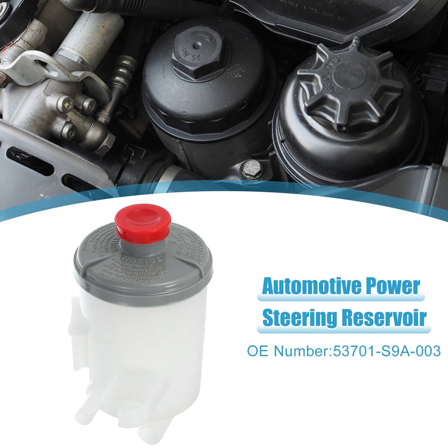 Power Steering Reservoir for Honda CR-V 2002-2006 (2 x Covers)