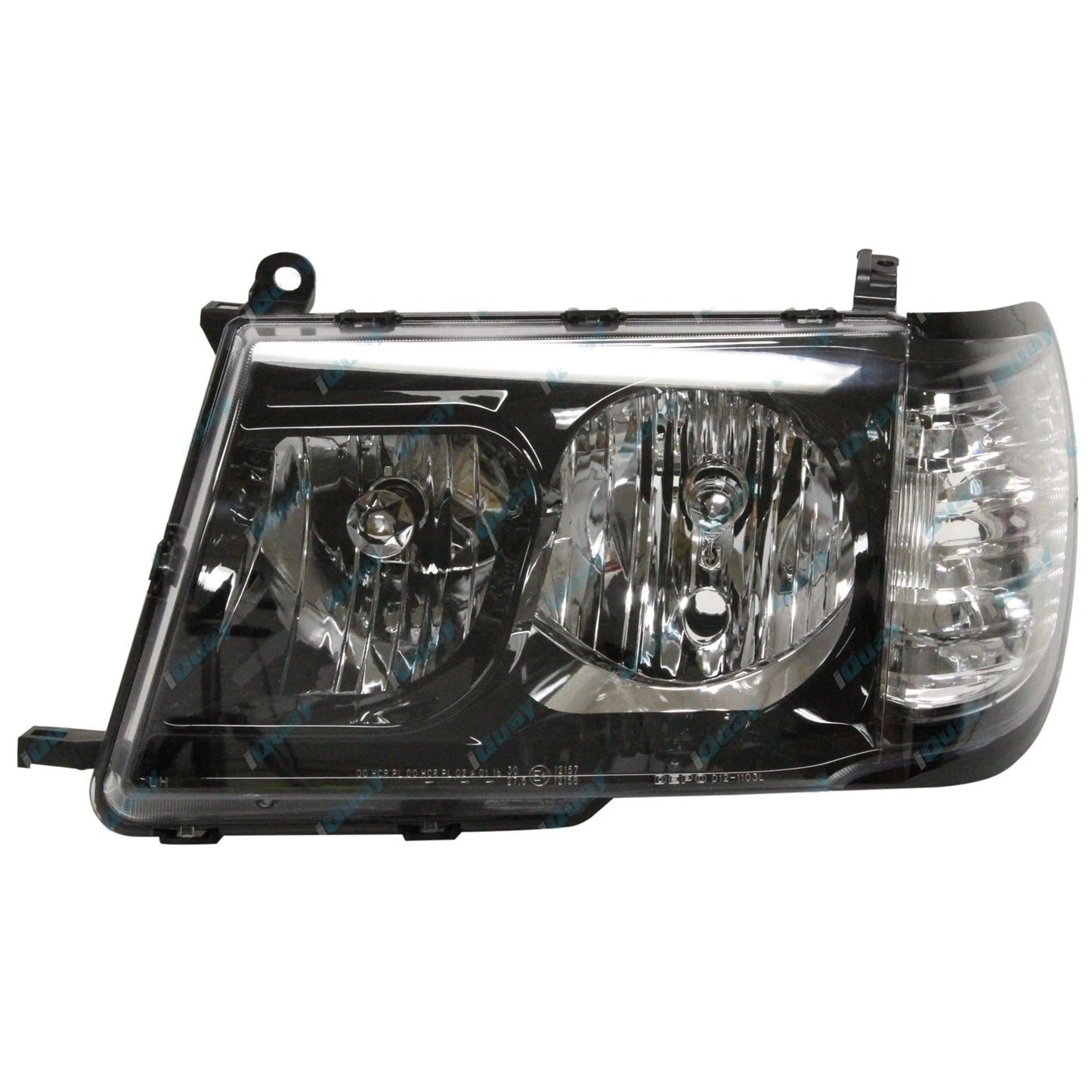 BLACK Altezza Headlights LH+RH for Toyota Landcruiser 100 Series (1998-2005)