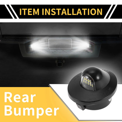 License Plate Lights White for Ford F-150 F-250 F-350 (1990-2001)