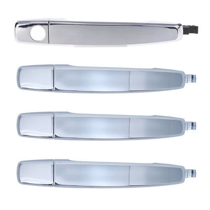 Chrome Outer Door Handles 4 x for Holden Barina, Cruze (2011-2018, 2009-2016)