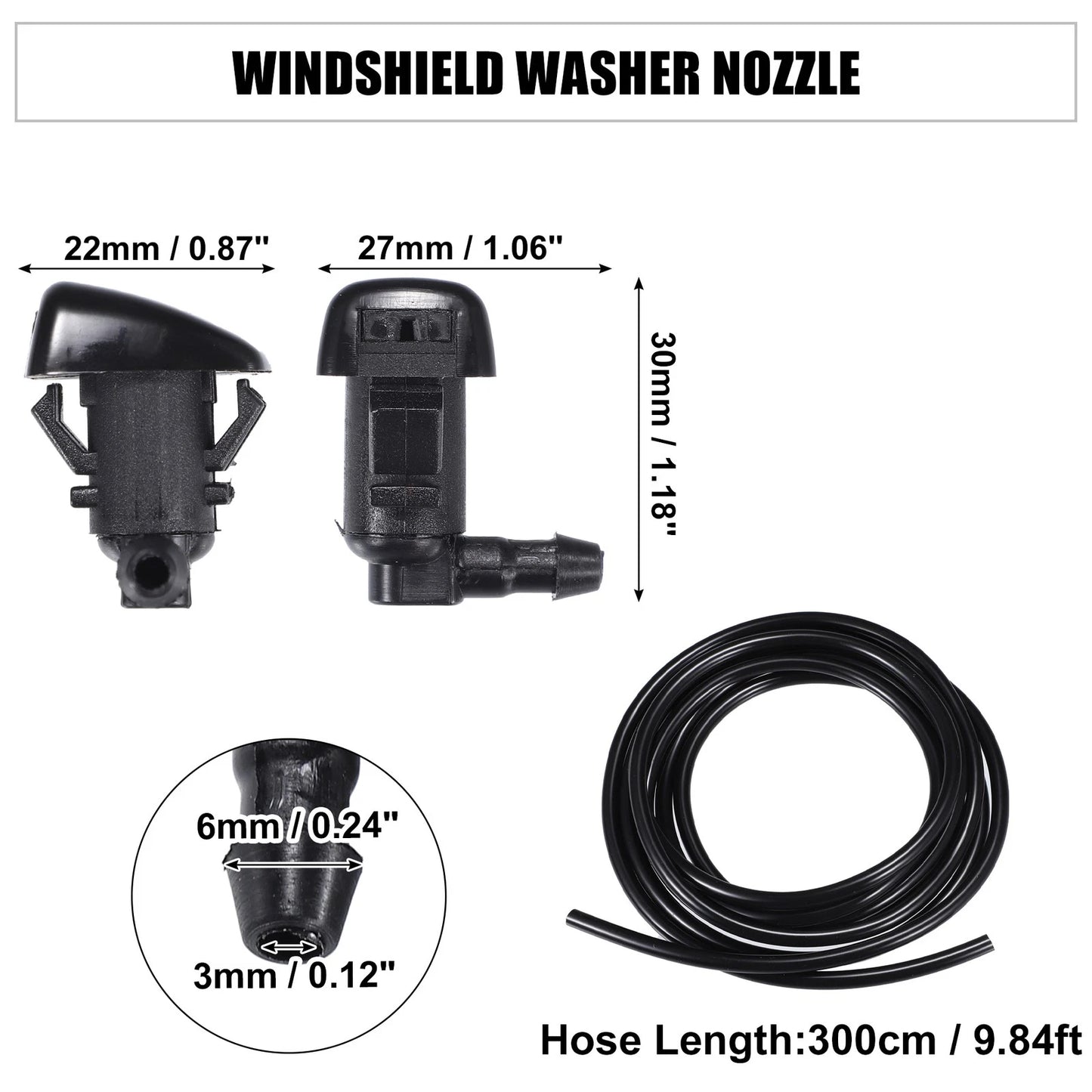 1 x Windshield Washer Nozzle for Chrysler 300