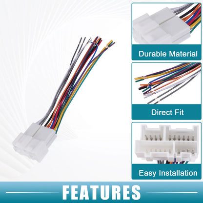 1 x Set Car Stereo CD Player Wiring Harness for Chevrolet