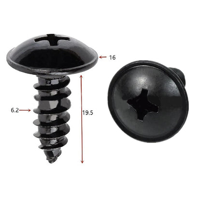 30 Pcs Fender Liner & Headlamp Assembly Retainer Screws for Hyundai