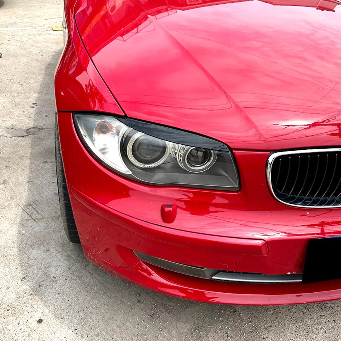 Headlight Eyelid Trim for BMW E81 E82 E87 E88 (2004-2011) Glossy Black