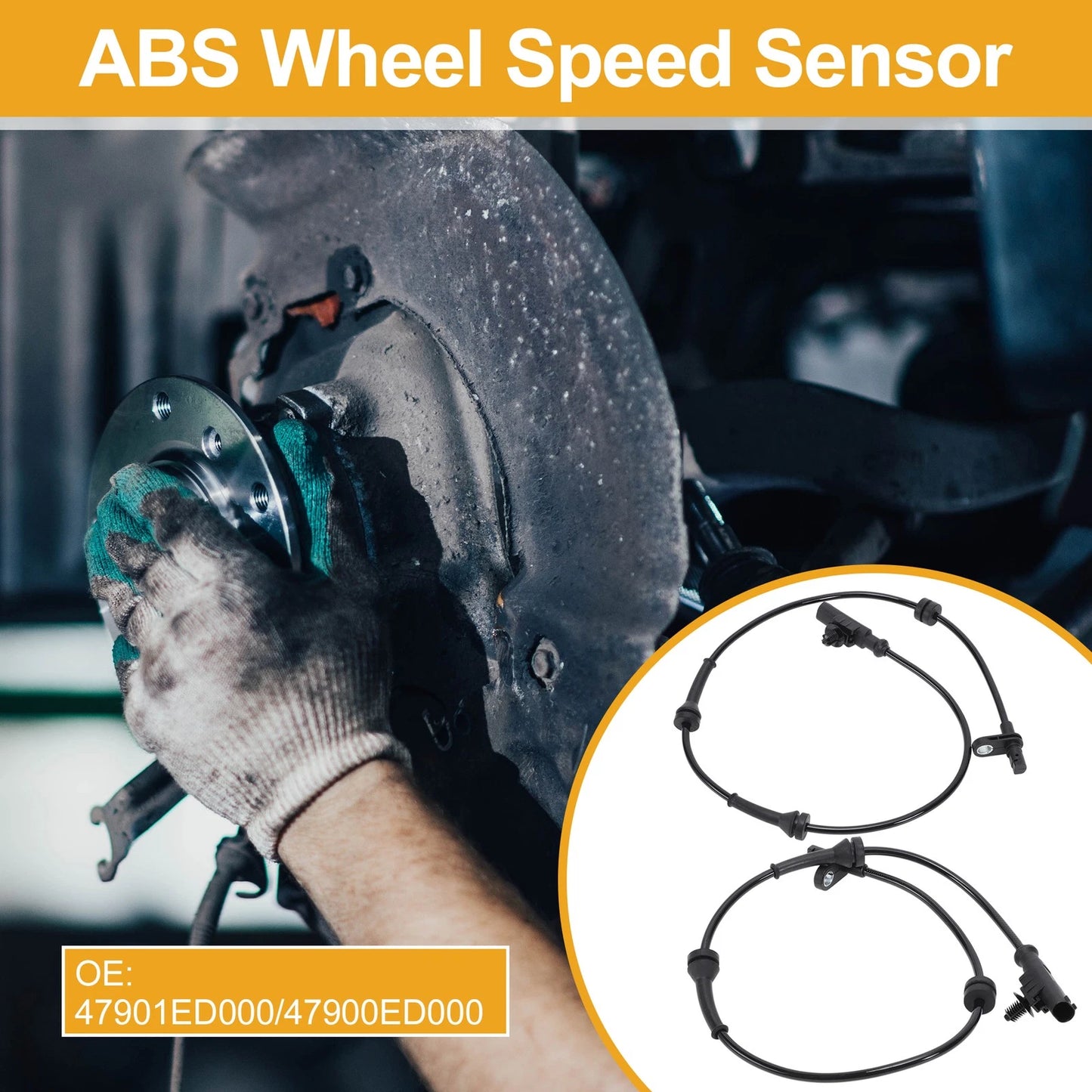 ABS Wheel Speed Sensor Set for Nissan Cube (2009-2014)