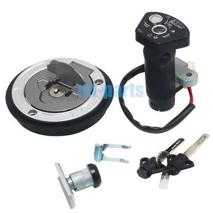 Fuel Gas Cap Ignition Key Switch Seat Lock Set for Yamaha YZF R15 (2019-2021)