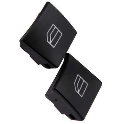 2 x Window Knob Button Covers for Benz C E C220 CLA GLK W204 W212 W166 (2007-2023)