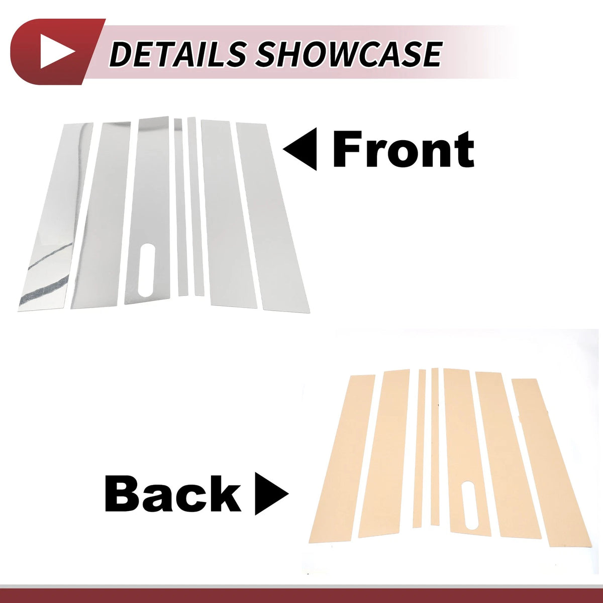 7pcs Door Pillar Window Trim for Ford Explorer Sport Trac (2001-2005)