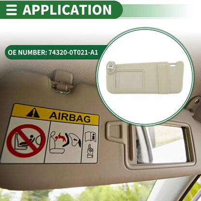 Car Sun Visor for Toyota Venza with Mirror (2009-2015)