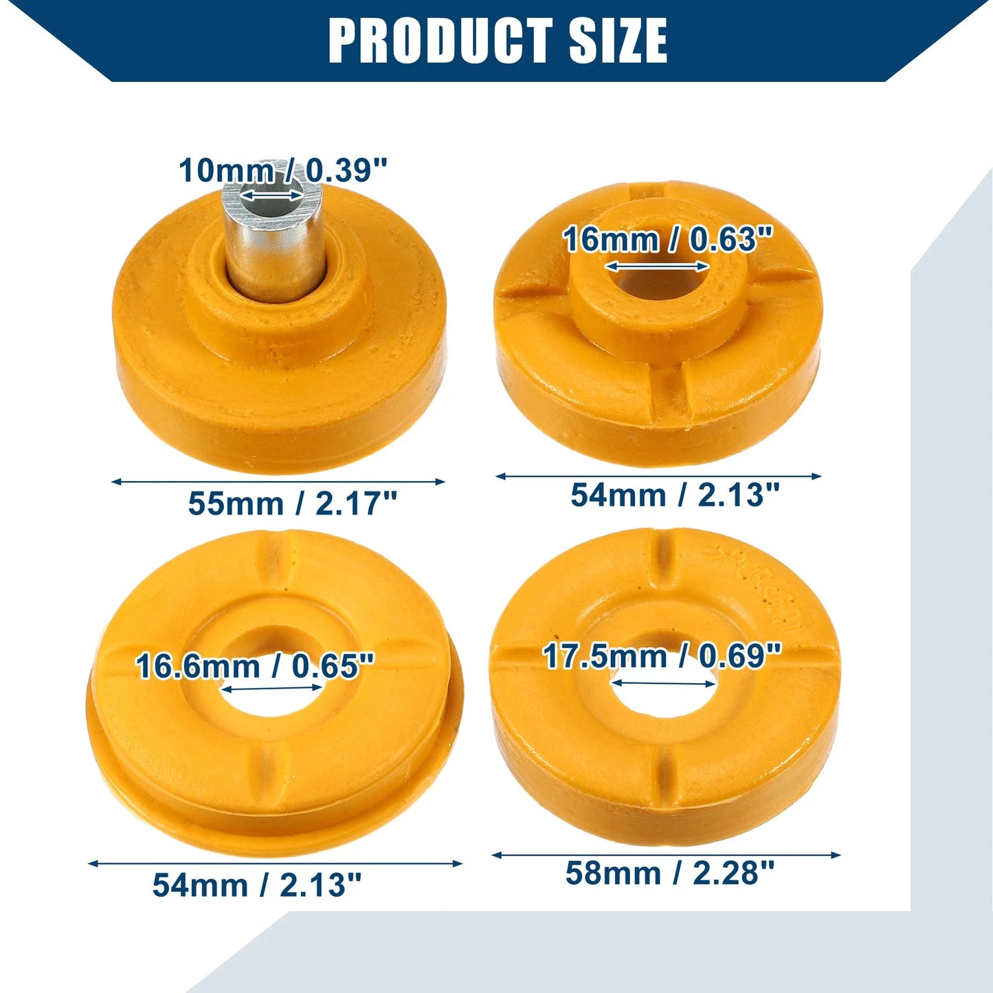 Suspension Strut Bumper Stop for BMW X6 (2014) - Yellow 1 Set