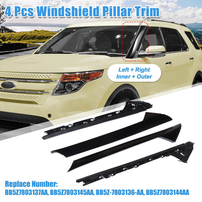 Windshield A-Pillar Trim Panels for Ford Explorer (2011-2019)