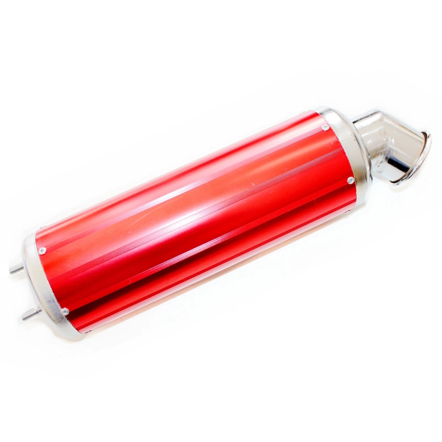 460mm RED Alloy Exhaust Muffler + Clamp for 150cc 250cc PIT Quad Dirt Bike ATV