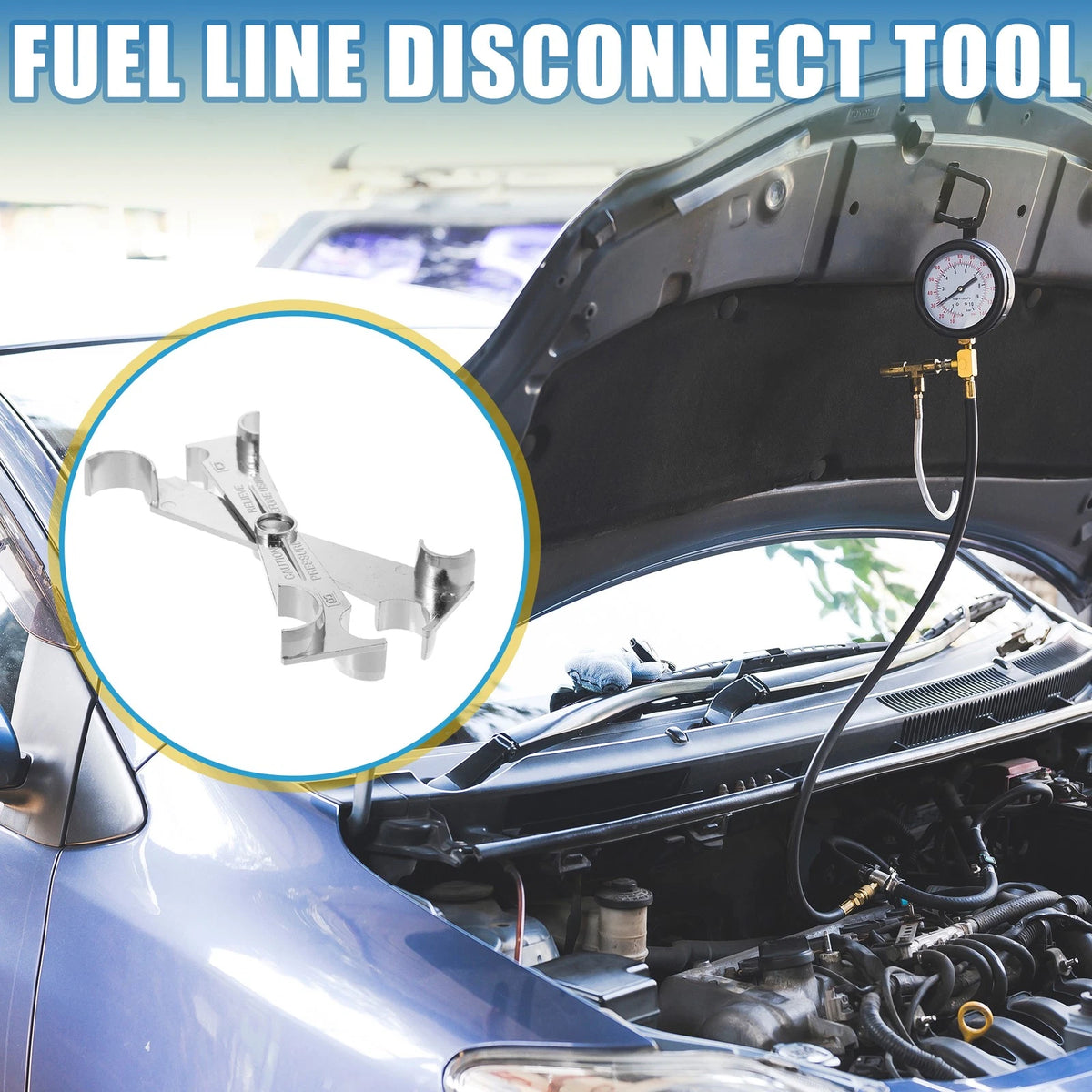 Fuel Line Disconnect Tool Kit 3/4" 5/8" 1/2" 3/8" for GM Ford (Pack of 2)