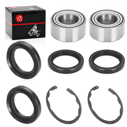 Front Wheel Bearings Seals Kit / Kawasaki Bayou 300 400 (1987–1998)