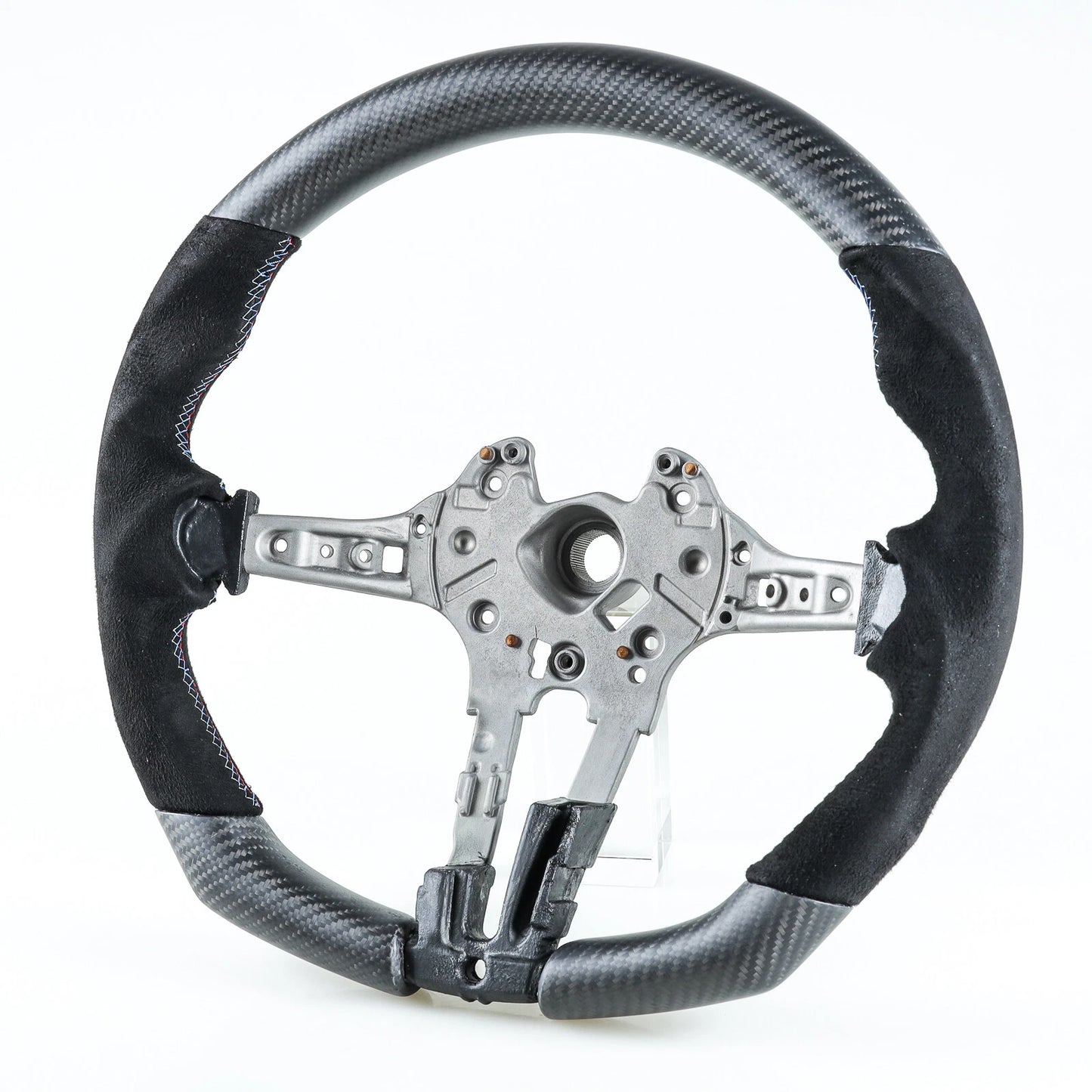 Steering Wheel Matte Carbon Suede for BMW F10 F11 F07 F12 F13 F06 F01 F02 (2010-2017)