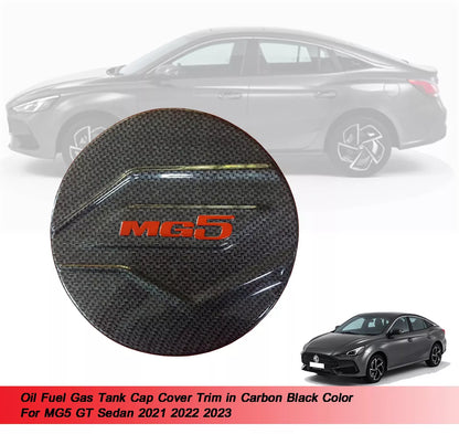 Gas Tank Cover Trim Carbon for MG5 MG5 GT Sedan (2021-2023)