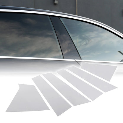 6 x Pillar Window Trim Cover for Chevrolet Malibu (2016-2021) Chrome Silver Tone