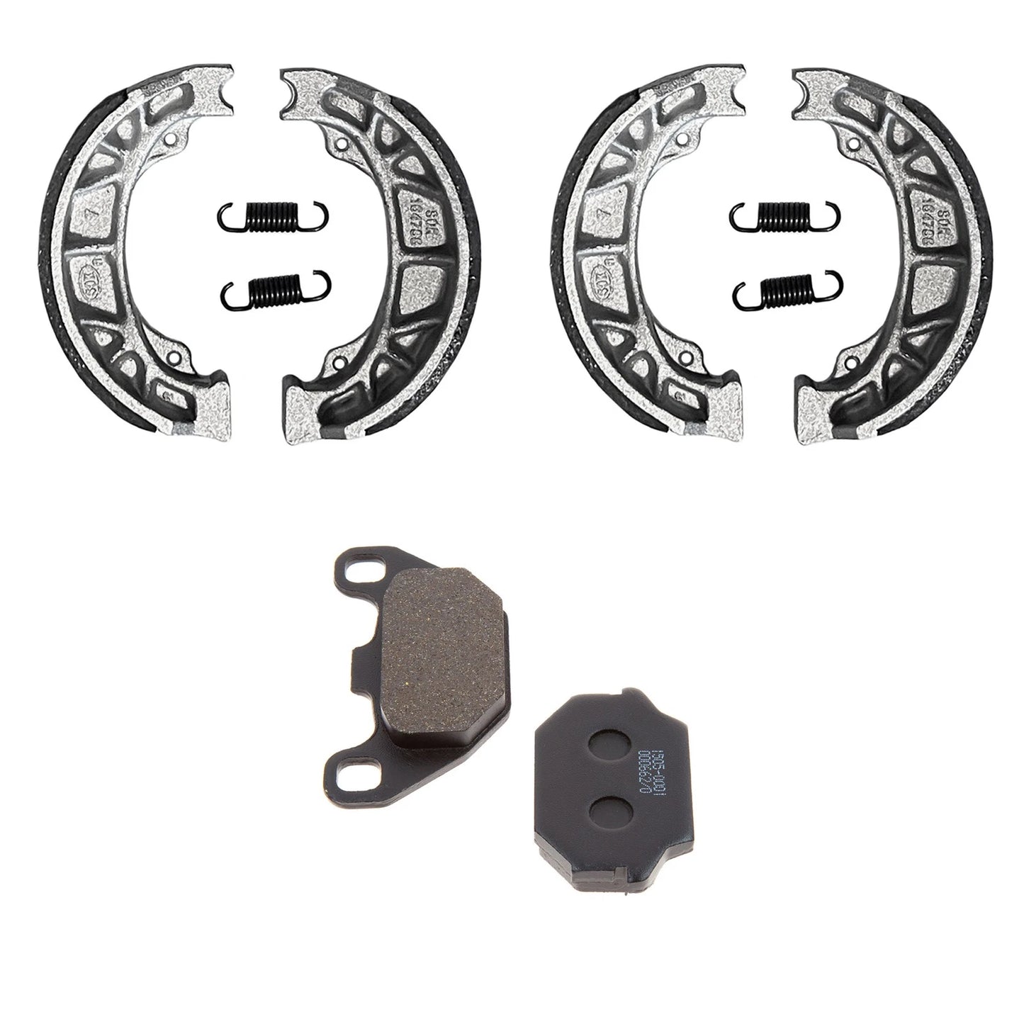 2x Front Brake Shoes & Rear Pads for Arctic Cat 150 Utility (2009–2014)