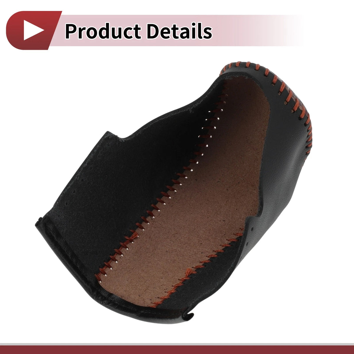 1 Pc Gear Shift Knob Cover for BMW 3 Series E90 Brown Faux Leather