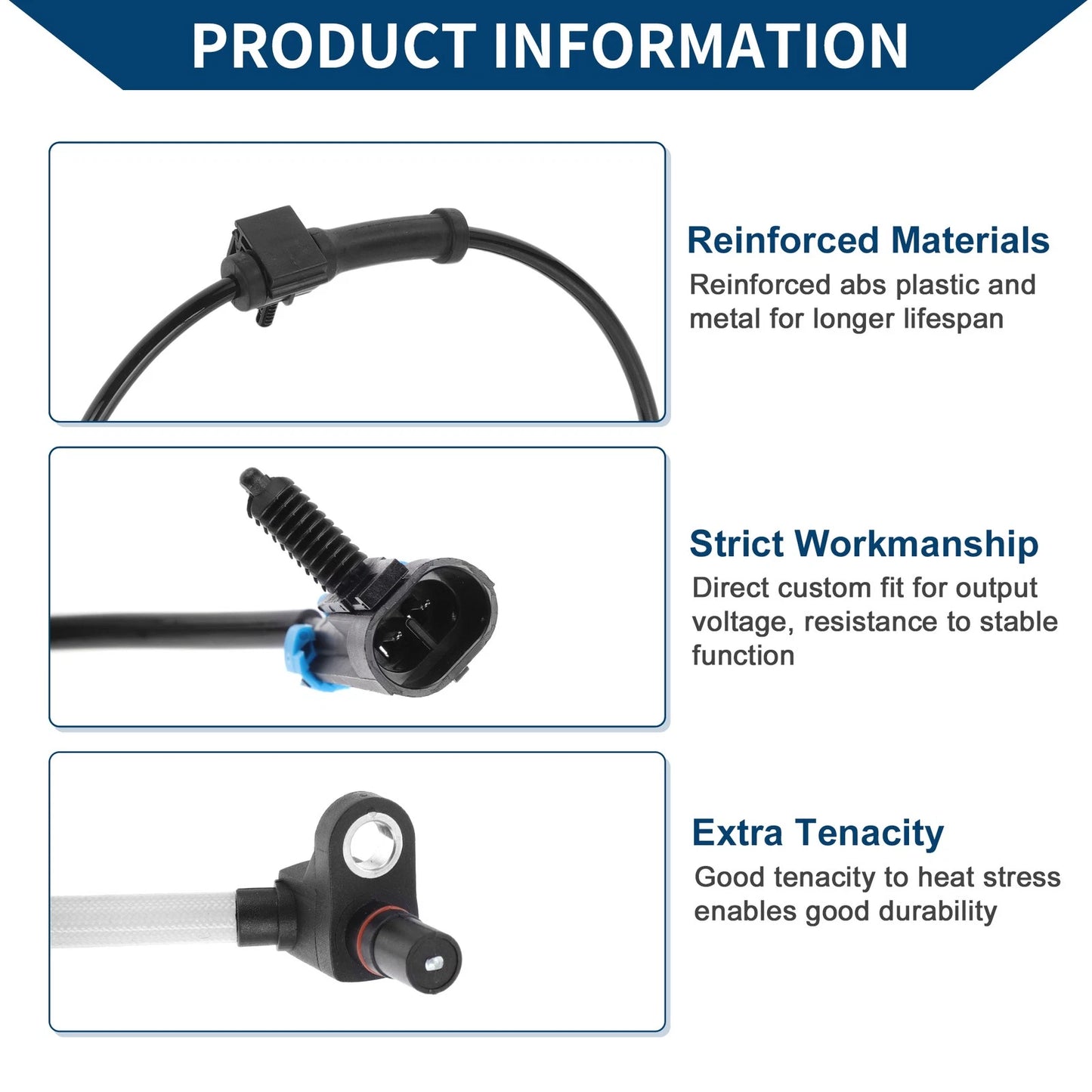 ABS Wheel Speed Sensor for Chevrolet Silverado 3500 Front