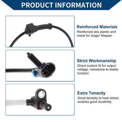 ABS Wheel Speed Sensor for Chevrolet Silverado 3500 Front