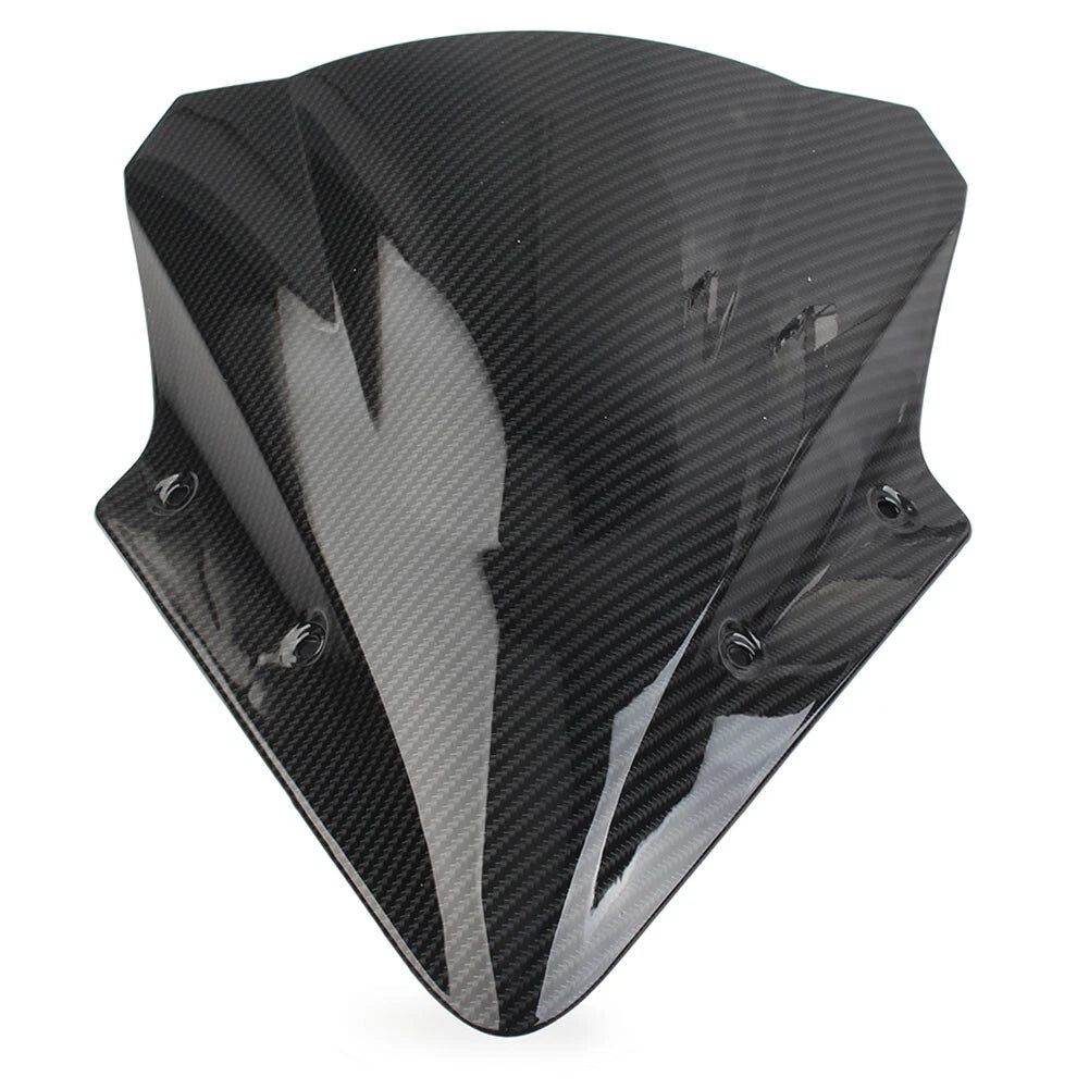 Black Carbon Fiber Windshield for Kawasaki Ninja 650 EX650 ER6F (2017-2019)