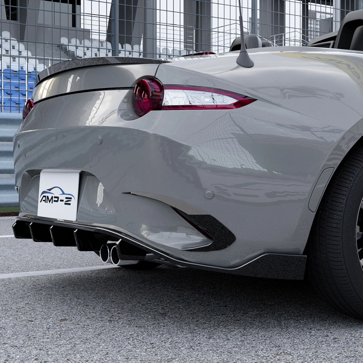 Rear Side Spoiler Air Vent Trims for Mazda MX-5 Miata (2016-2025)