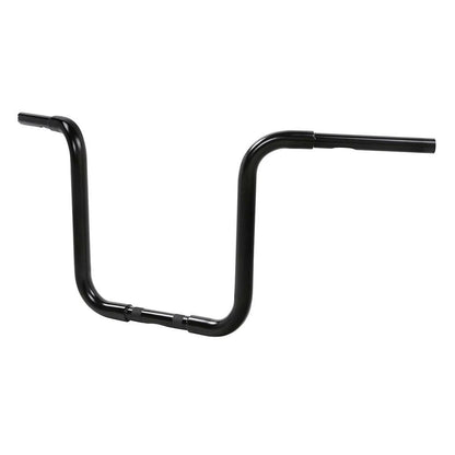 14" Black Rise 1-1/4" Hanger Handlebar for Harley FLST FXST Sportster XL 883