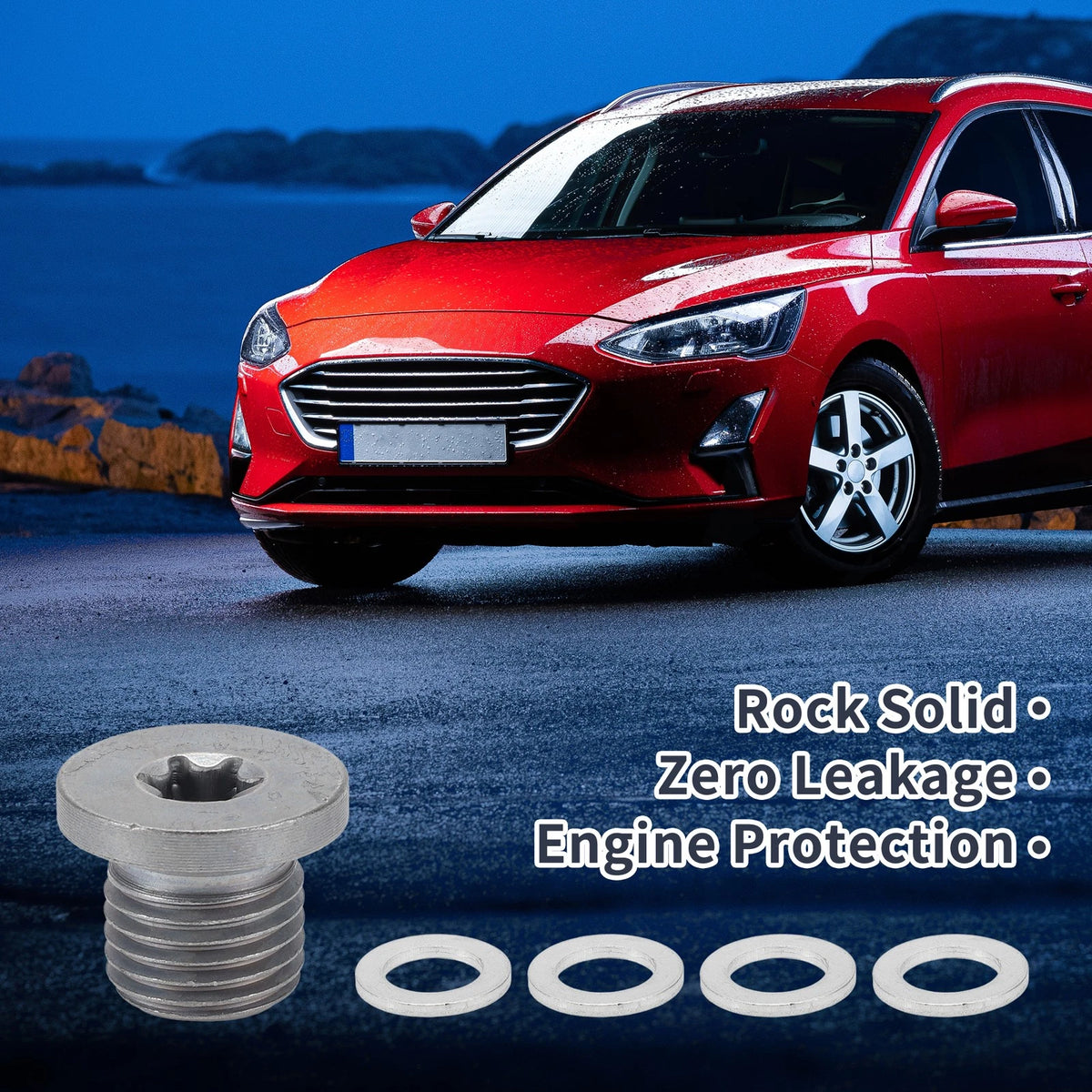 M14x1.5 Engine Oil Drain Plug with Gasket for Car Motorcycle