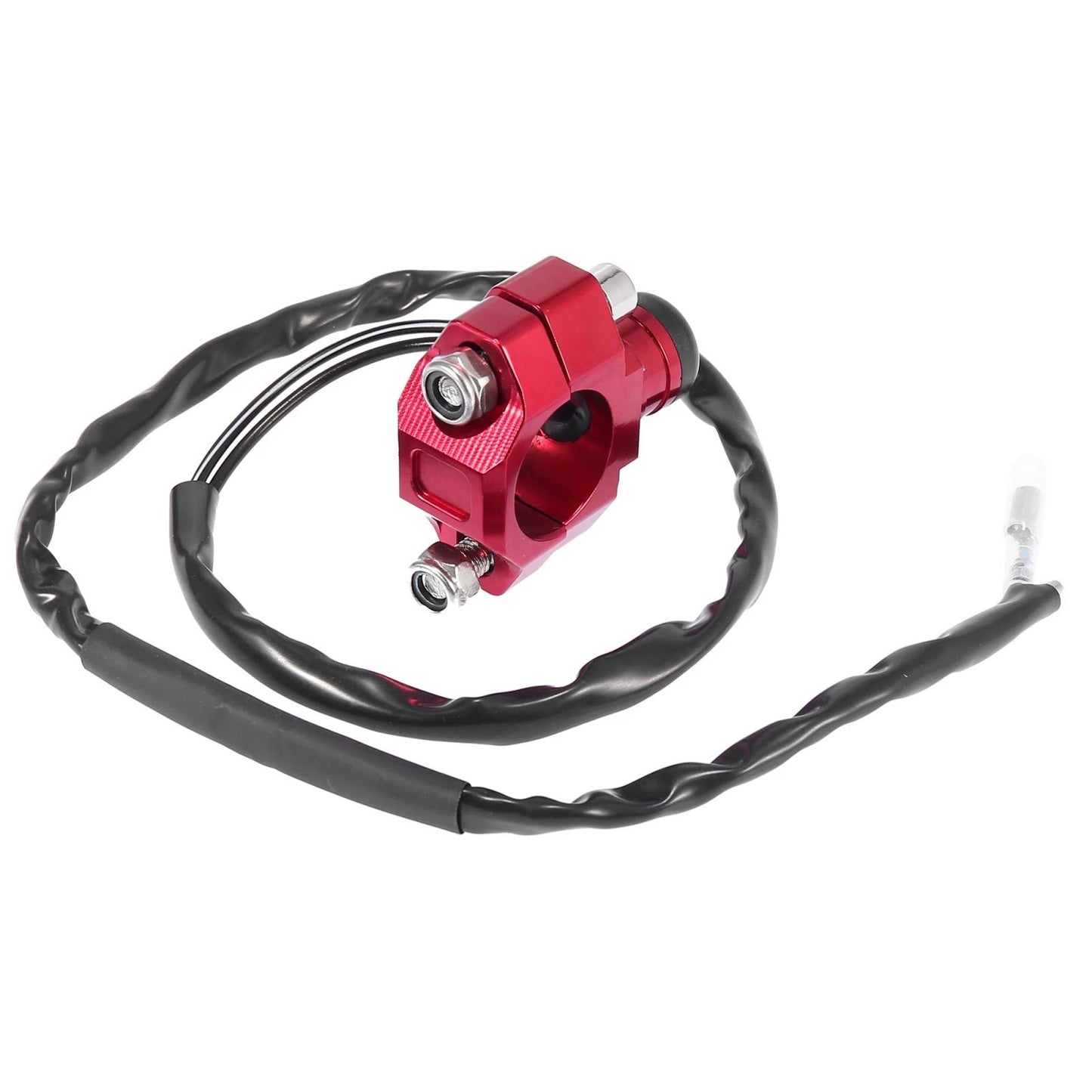 Engine Start Stop Switch Button w/ Mounting Backplate for Motorcycle