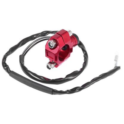 Engine Start Stop Switch Button w/ Mounting Backplate for Motorcycle