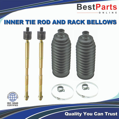 Rack and Pinion Inner Tie Rod and Bellows for Toyota Corolla (2009–2017)