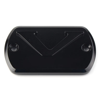 Black Front Brake Fluid Reservoir Cover for Yamaha V Star XVS 650/950/1100/1300