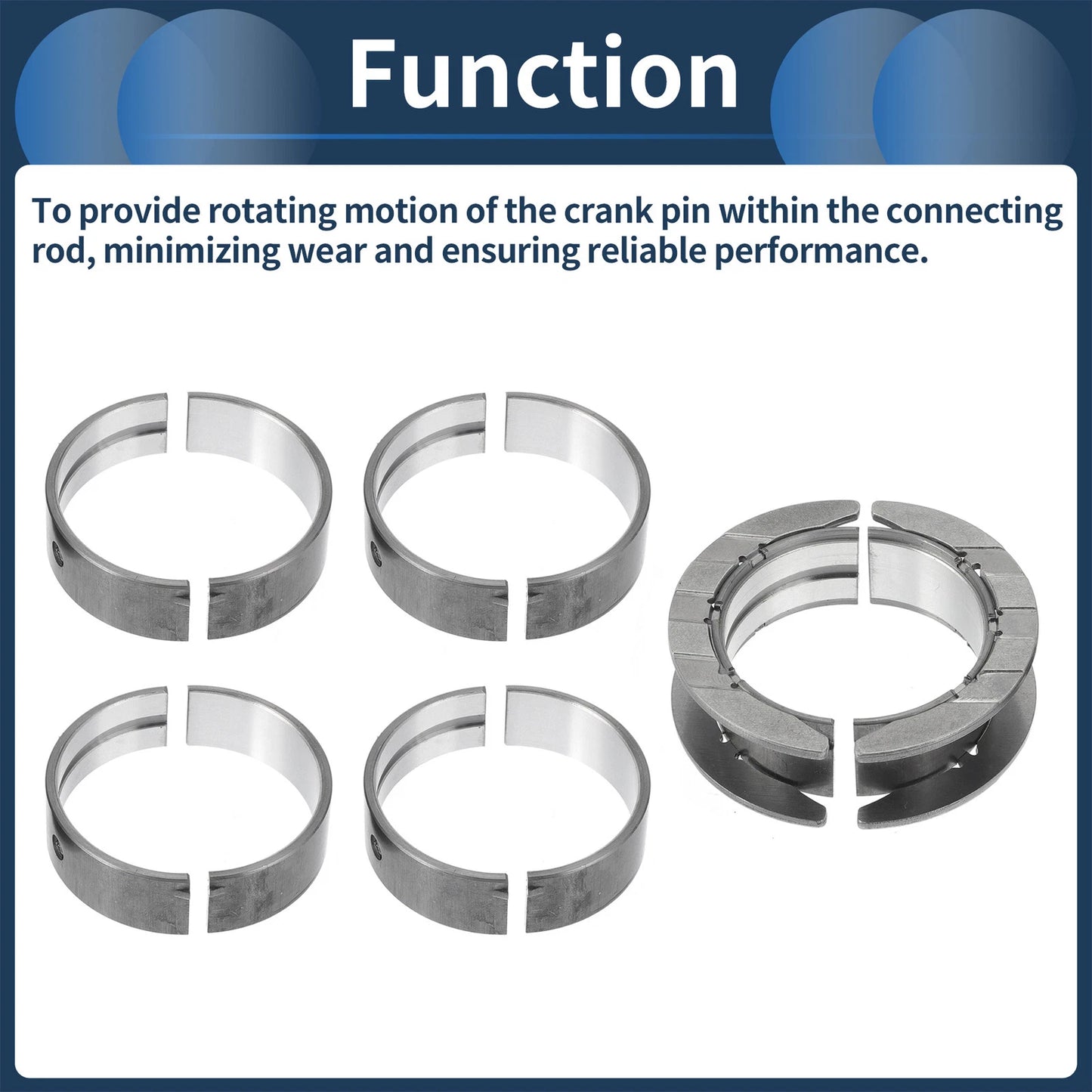 10 x Main Bearing Set for BMW 220i (2014-2016)