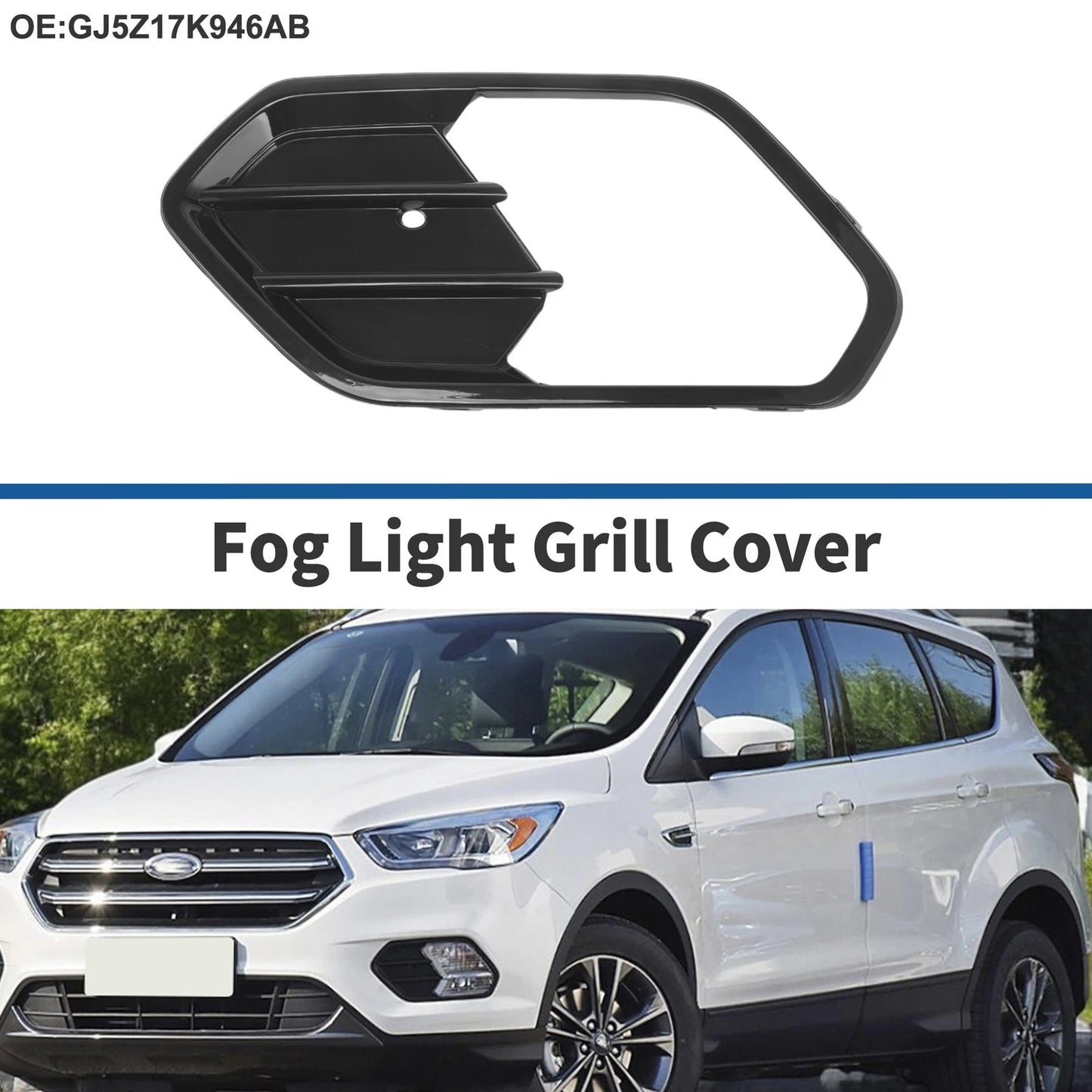 Front Left Fog Light Grill for Ford Escape (2017-2019)