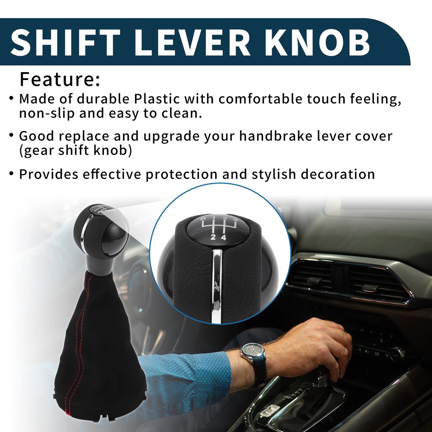 5 Speed Manual Gear Shift Knob w/ Cover for Mini Cooper F55 F56 (2014-2023)