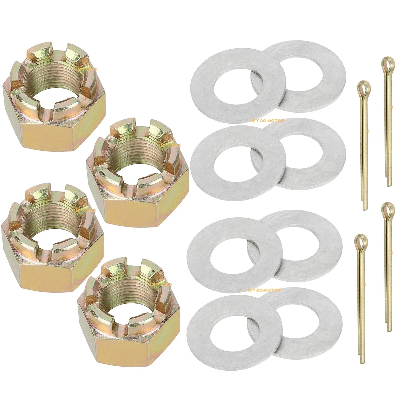 4 x Rear Axle Nuts for Polaris Xplorer 400 4x4 (2002–2002)
