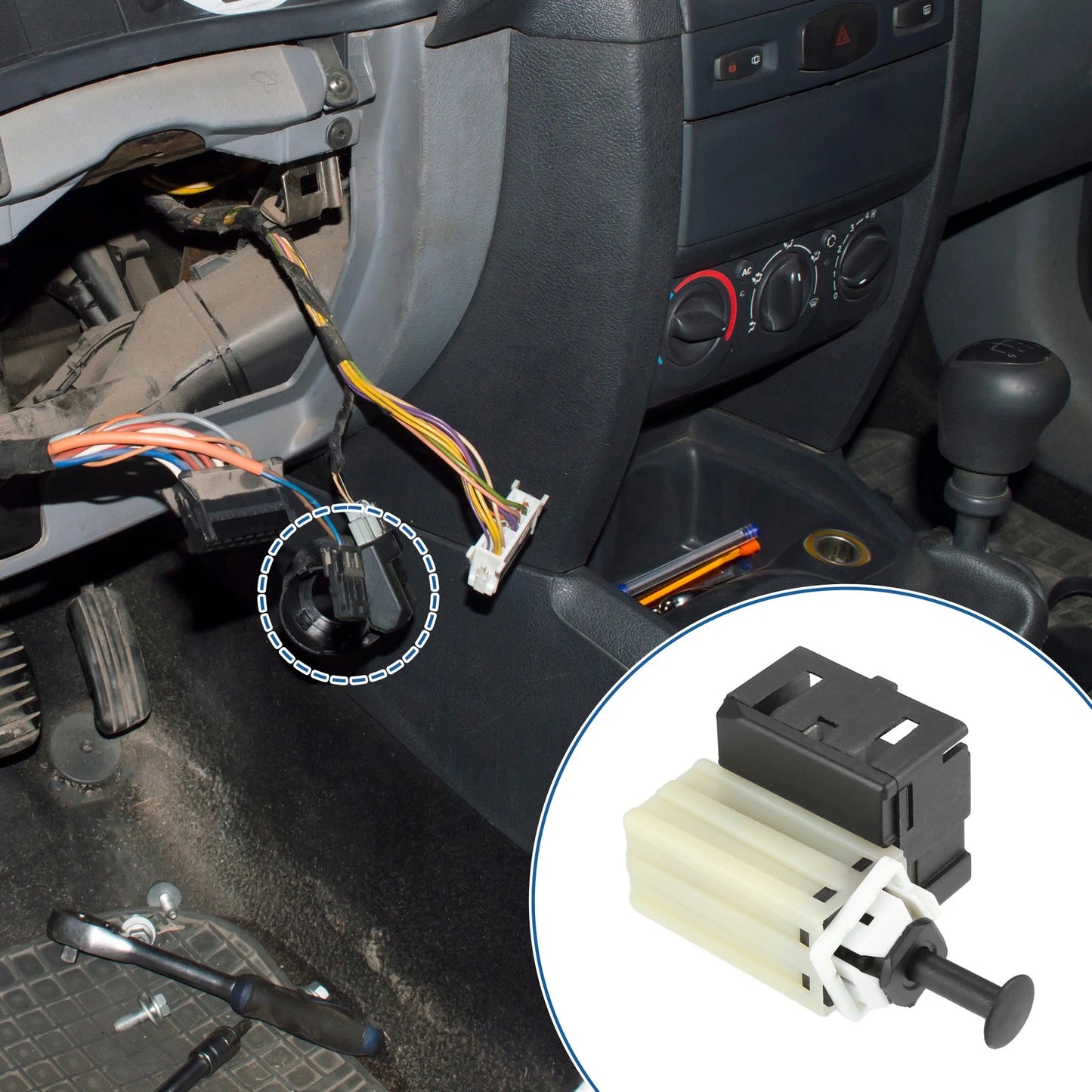 Stop Lamp Switch for Dodge Avenger 2013-2014 (2 x Stoplight Switches)
