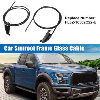 2 x Car Sunroof Frame Glass Cables for Ford F150 F250 F350 F450 (2015-2023)