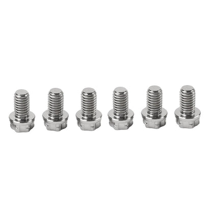 6pcs M6x15mm Titanium Torx Head Flange Screws for Motor Bike/Bicycle