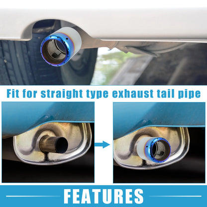 Stainless Steel Exhaust Tip for Mazda 6 2013-2017 Silver Blue