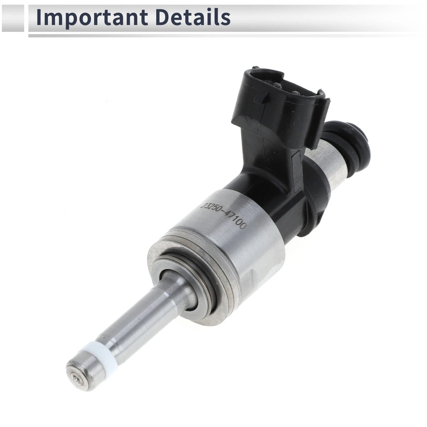 Fuel Injector for Toyota Corolla, C-HR 1.2T (2016-2023) - 1 Pc Black