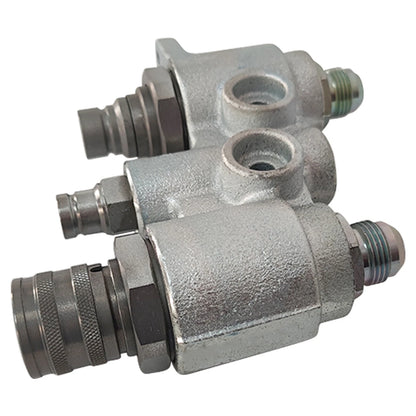Hydraulic Block Quick Coupler for Bobcat 6678076 (Fits Various Models)