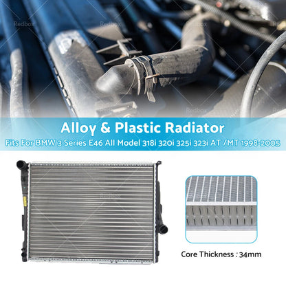 Radiator 34MM H/D for BMW 3 Series E46 318i 320i 325i 323i (1998-2005)
